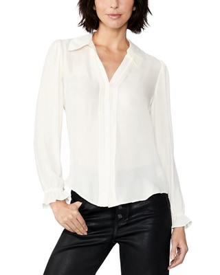 

Шелковая блузка Paige Denim Silvina женская, Antique white
