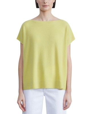 

Lafayette 148 New York кашемировый свитер свободной вязки с фактурной строчкой женский, Lime grove