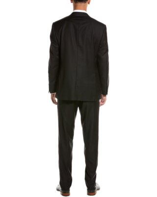 Pre-owned Canali Wool 2pc Suit Men's In Black