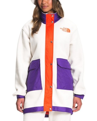 

Женская длинная флисовая куртка The North Face с цветными блоками размера, Vntgw/pkppl/flr, NA