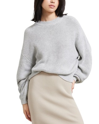 

Свободный укороченный женский шерстяной свитер Modern Citizen Denise, Heather grey