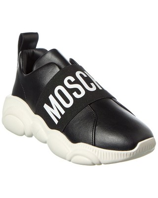 

Женские кроссовки Moschino с логотипом, Черный, NA