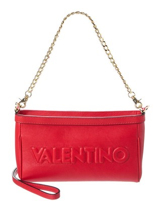 Valentino By Mario Valentino Celia Женская сумка через плечо из тисненой кожи красного цвета