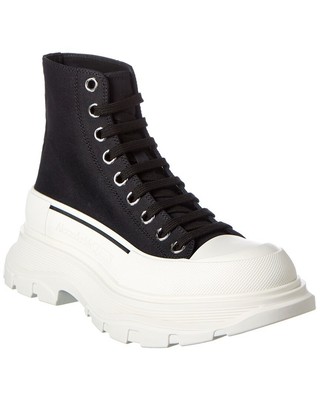 

Женские парусиновые ботинки Alexander Mcqueen Tread Slick, Черный, NA