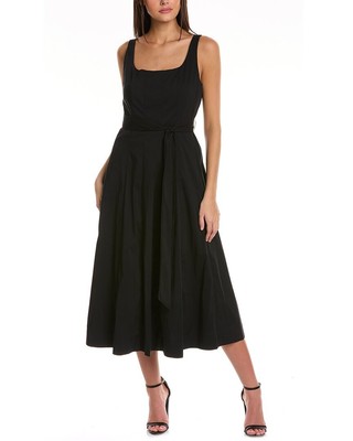 

Платье женское из поплина Anne Klein, черное, Черный