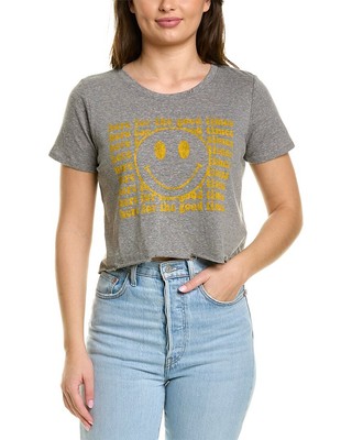 

Женская укороченная футболка с рисунком Prince Peter, серая, Grey