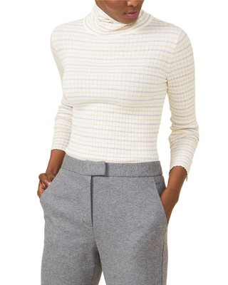

Водолазка J.Mclaughlin Arlette женская, Off white/tan/grey
