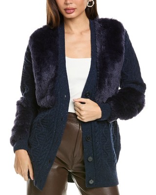 Женский шерстяной кардиган из текстурной смеси Stella Mccartney