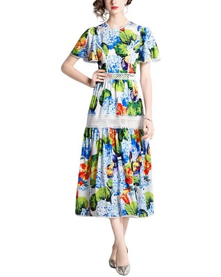 

Платье миди Tina женское, Multicolor