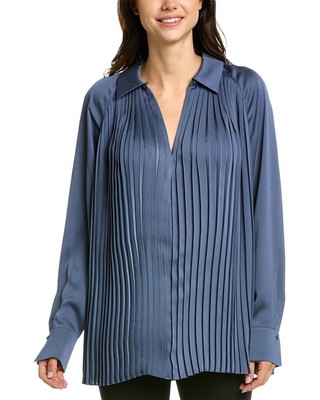 

Lafayette 148 New York Etienne Блузка женская синяя, Синий