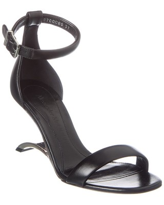 

Женские кожаные сандалии Alexander Mcqueen Arc, Черный, NA