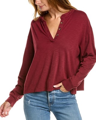 

Женская рубашка Chaser Gauze Henley, Красный