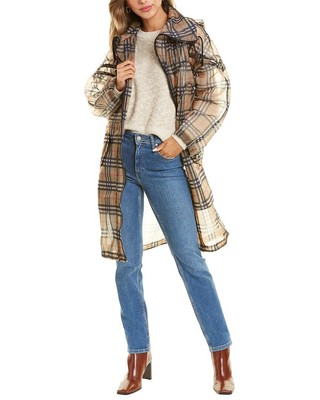 

Женская парка Burberry в винтажную клетку бежевого цвета, Бежевый, NA