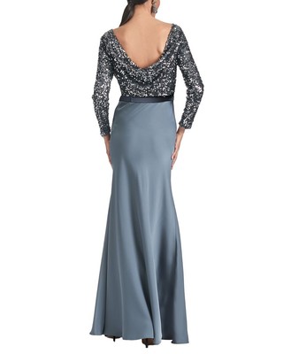 Pre-owned Sachin & Babi Colette Gown Women's In Gray