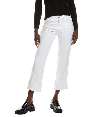 7 For All Mankind Logan White Stovepipe Jean Womens