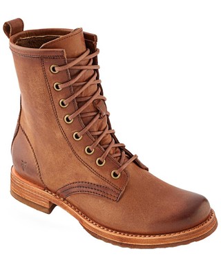 Frye Veronica Leather Combat Boot Womens  6