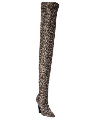 

Saint Laurent 68 110 Женские парусиновые ботфорты бежевого цвета, Бежевый, NA