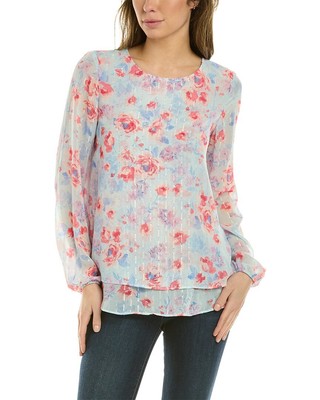 

Шифоновая блузка Anne Klein женская, Синий