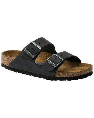 

Женские кожаные сандалии Birkenstock Arizona, черные, Черный, NA