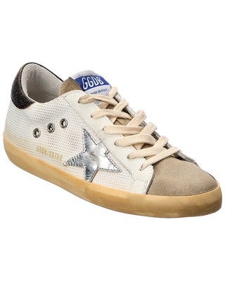

Женские кроссовки Golden Goose Superstar из сетки и кожи, Na, NA