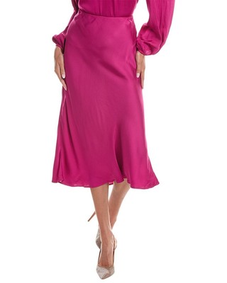 Бархатная юбка-комбинация от Graham & Spencer Aubree, женская, красная, M