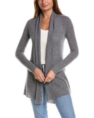 

Женский кашемировый кардиган с открытым передом Incashmere, Grey