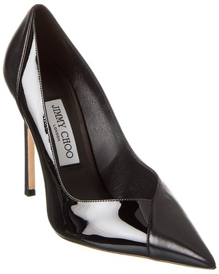 

Женские туфли-лодочки Jimmy Choo Cass 110 из лакированной и кожаной кожи, Черный, NA