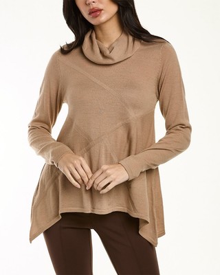 

Donna Karan Асимметричный топ из смесовой шерсти, женский размер, Camcamel