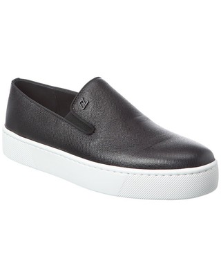 Мужские кожаные кроссовки-слипоны Christian Louboutin Boatissimo