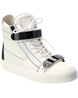 

Giuseppe Zanotti May London Кожаные Кроссовки Мужские Белые, Белый, NA