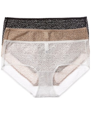 

Dkny 3Pk Современные кружевные хипстерские женские брюки размера, Iywhtblkchp, NA