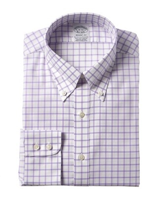 

Мужская классическая рубашка Brooks Brothers Regent Fit, Фиолетовый, NA
