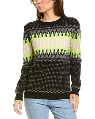 

Женский кашемировый свитер Scott - Scott London Electric Fairisle, Черный