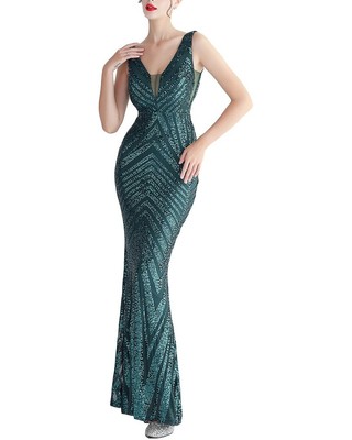 

Калинну Макси Платье Женское, Dark green