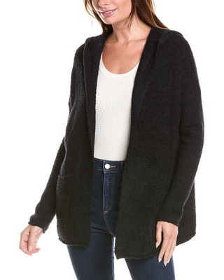 Женский кардиган с капюшоном Eileen Fisher черный L