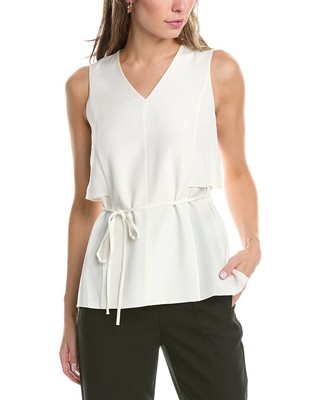 Женская двухслойная блузка из смесового шелка Lafayette 148 New York