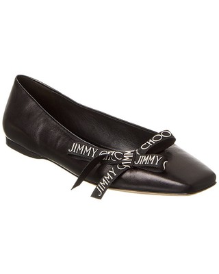 

Jimmy Choo Veda Кожаные балетки женские черные, Черный, NA