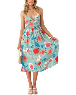 

Платье миди Deli.S женское, Blue - flowers print