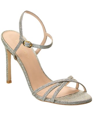 

Stuart Weitzman Starla 105 Блестящие сандалии женские, Золотой, NA