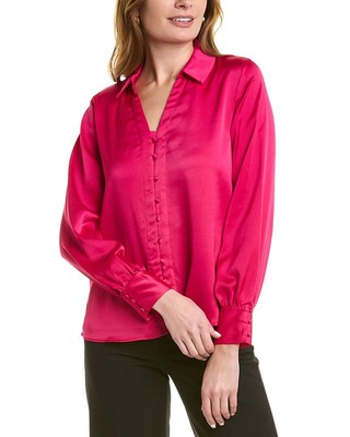 

Женская рубашка с воротником Vince Camuto, Atmn fuchsia