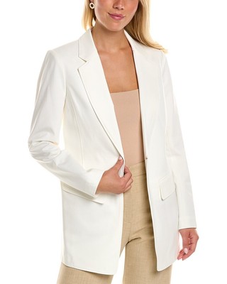 

Donna Karan Luxe Tech длинный женский блейзер, Белый