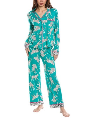 Room Service 2Pc Top & Pant Set Womens Green M