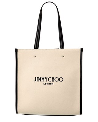 

Jimmy Choo N/S, средняя женская сумка из ткани и кожи, коричневая, NA