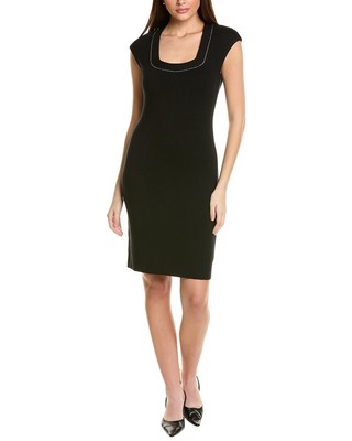 Женское платье-футляр с коротким рукавом St. John Cap