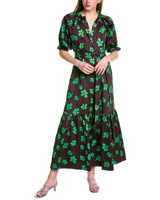 

Платье миди Cynthia Rowley с завязкой на талии, фиолетовое, Фиолетовый