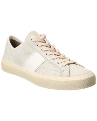 

Мужские низкие замшевые кроссовки Tom Ford, Белый, NA