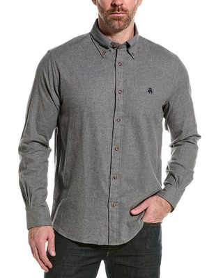 Мужская фланелевая рубашка обычного покроя от Brooks Brothers