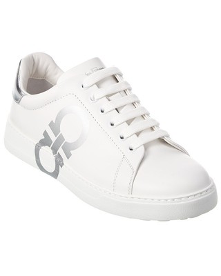 

Женские кожаные кроссовки Ferragamo Number белые, Белый, NA
