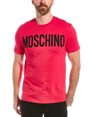 

Мужская футболка с логотипом Moschino, Красный, NA
