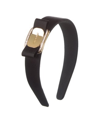 Повязка на голову с бантом Ferragamo Женская черная
